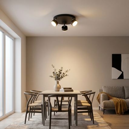 BRILAGI - LED RGB+CCT Dimmable Spotlight MONO 3xGX53/14W/230V 2700-6500K Wi-Fi Tuya, Black