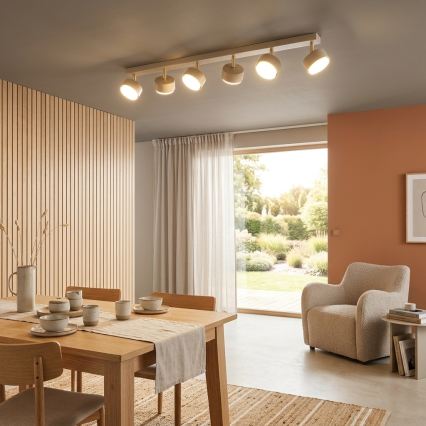 BRILAGI - LED RGB+CCT Dimmable MONO 6xGX53/14W/230V 2700-6500K Wi-Fi Tuya Beige/Gold