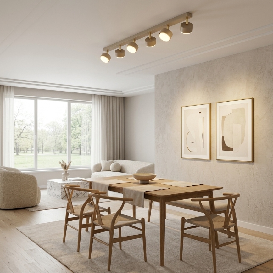 BRILAGI - LED RGB+CCT Dimmable MONO 6xGX53/14W/230V 2700-6500K Wi-Fi Tuya Beige/Gold