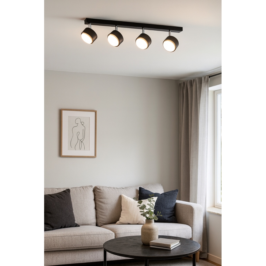 BRILAGI - LED RGB+CCT Dimmable Spotlight MONO 4xGX53/14W/230V 2700-6500K Tuya Wi-Fi Black