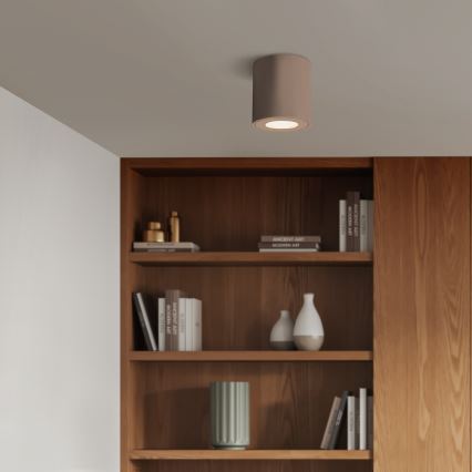 Brilagi - LED RGBW Dimmable Bathroom Light MIA 1xGU10/4,8W/230V 3000K 84x80 mm Beige IP54 + Remote Control