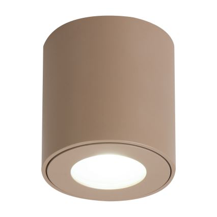 Brilagi - LED RGBW Dimmable Bathroom Light MIA 1xGU10/4,8W/230V 3000K 84x80 mm Beige IP54 + Remote Control