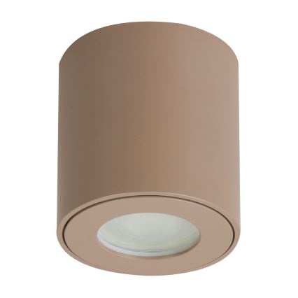 Brilagi - LED RGBW Dimmable Bathroom Light MIA 1xGU10/4,8W/230V 3000K 84x80 mm Beige IP54 + Remote Control