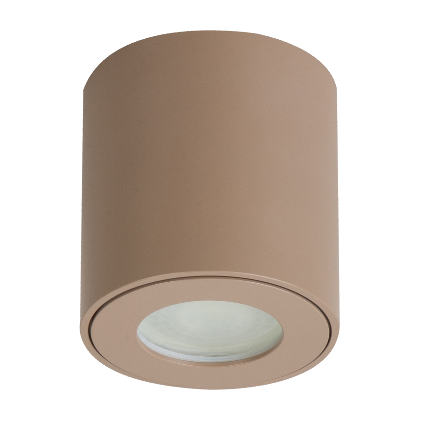 Brilagi - LED RGBW Dimmable Bathroom Light MIA 1xGU10/4,8W/230V 3000K 84x80 mm Beige IP54 + Remote Control