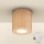 Brilagi - LED RGBW Dimmable Bathroom Light MIA 1xGU10/30W/230V 2700-6500K Wi-Fi 84x80 mm Oak Decor IP44