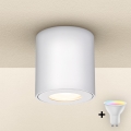 Brilagi - LED RGBW Dimmable Bathroom Light MIA 1xGU10/6W/230V 3000K 84x80 mm White IP54