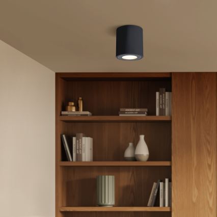 Brilagi - LED RGBW Dimmable Bathroom Light MIA 1xGU10/4,8W/230V 3000K 84x80 mm Black IP54 + Remote Control