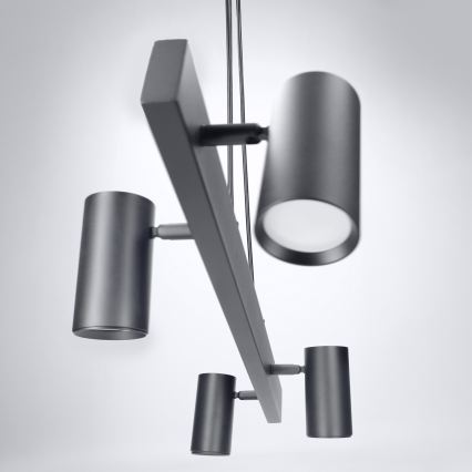 BRILAGI - SELE LED RGBW Dimmable Cable-Suspended Chandelier 4xGU10/6,5W/230V 2700-6500K Black