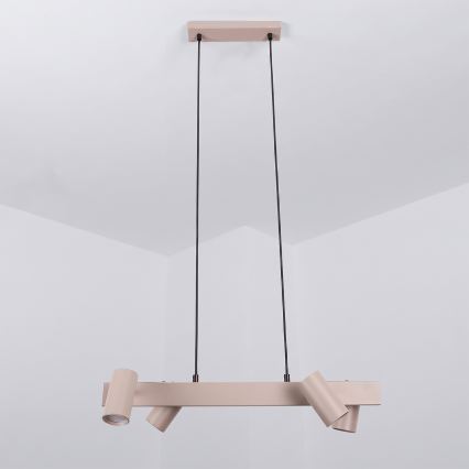 BRILAGI - LED RGBW Dimmable Cable-Suspended Chandelier SELE 4x GU10/6.5W/230V 2700–6500K Beige
