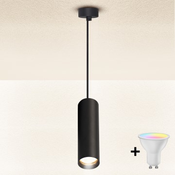 Brilagi - LED RGBW Dimmable Cable-Suspended Chandelier SELE 1xGU10/6.5W/230V 3000K Black