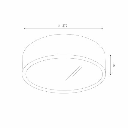 Brilagi - LED RGBW Dimmable ceiling light CARVALHO 1xE27/15W/230V 2700-6500K Wi-Fi oak Ø 27.5 cm