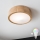 Brilagi - LED RGBW Dimmable Ceiling Light CARVALHO 1xE27/9W/230V 2700-6500K Wi-Fi Oak dia. 27,5 cm