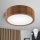 Brilagi - LED RGBW Dimmable ceiling light CARVALHO 1xE27/9W/230V 2700-6500K Wi-Fi oak Ø 27.5 cm