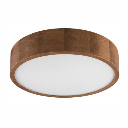 Brilagi - LED RGBW Dimmable Ceiling Light CARVALHO 2xE27/15W/230V 2700-6500K Wi-Fi Oak pr. 37,5 cm