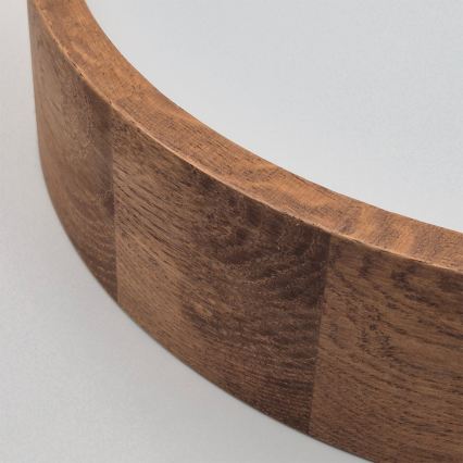 Brilagi - LED RGBW Dimmable Ceiling Light CARVALHO 2xE27/15W/230V 2700-6500K Wi-Fi Oak pr. 37,5 cm