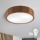 Brilagi - LED RGBW Dimmable Ceiling Light CARVALHO 2xE27/9W/230V 2700-6500K Wi-Fi Oak pr. 37,5 cm