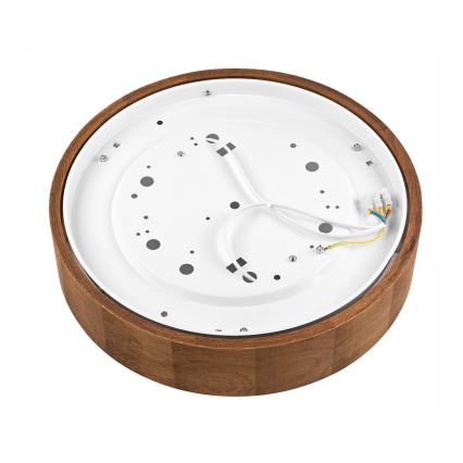 Brilagi - LED RGBW Dimmable Ceiling Light CARVALHO 2xE27/9W/230V 2700-6500K Wi-Fi Oak pr. 37,5 cm
