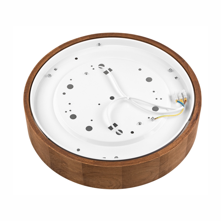 Brilagi - LED RGBW Dimmable Ceiling Light CARVALHO 2xE27/9W/230V 2700-6500K Wi-Fi Oak pr. 37,5 cm
