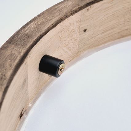 Brilagi - CARVALHO SLIM LED RGBW Dimmable Ceiling Light 1xE27/15W/230V 2700–6500K Wi-Fi Oak Ø 27 cm