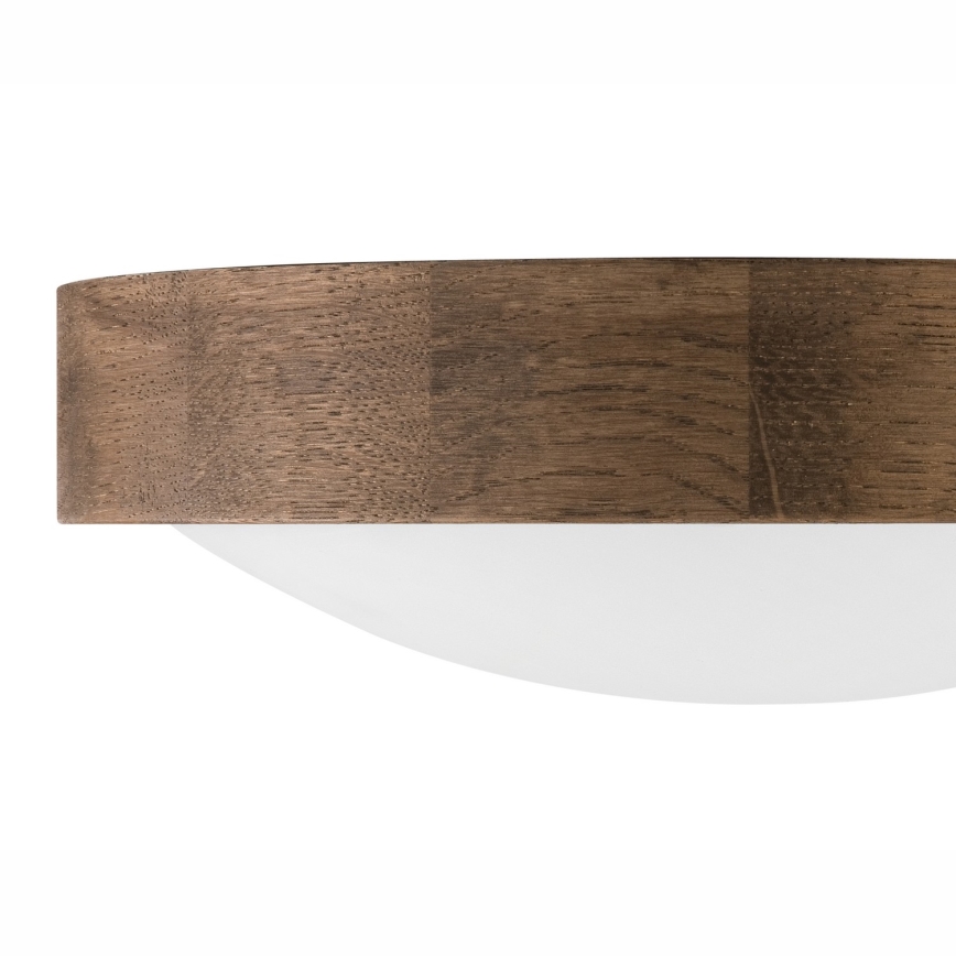 Brilagi - CARVALHO SLIM LED RGBW Dimmable Ceiling Light 1xE27/15W/230V 2700–6500K Wi-Fi Oak Ø 27 cm