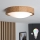 Brilagi - LED RGBW Dimmable Ceiling Light CARVALHO SLIM 1xE27/9W/230V 2700–6500K Wi‑Fi Oak, Ø 27 cm