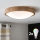 Brilagi - LED RGBW Dimmable Ceiling Light CARVALHO SLIM 2xE27/15W/230V 2700–6500K Wi-Fi oak Ø37 cm