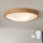 Brilagi - LED RGBW Dimmable Ceiling Light CARVALHO SLIM 3xE27/15W/230V 2700–6500K Wi‑Fi, Oak, Ø 47 cm