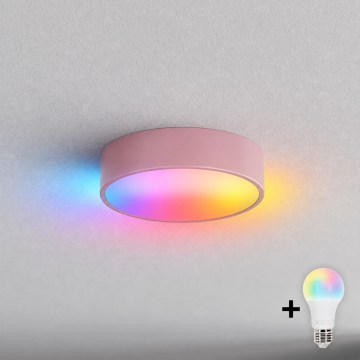 BRILAGI - LED RGBW dimmable ceiling light CLARE 1xE27/12W/230V Ø 20 cm pink