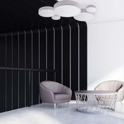 Brilagi - CLARE LED RGBW Dimmable Ceiling Light 1xE27/9W/230V 2700–6500K Ø20 cm Wi-Fi White