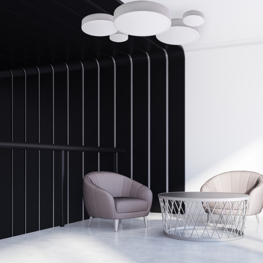 Brilagi - CLARE LED RGBW Dimmable Ceiling Light 1xE27/9W/230V 2700–6500K Ø20 cm Wi-Fi White