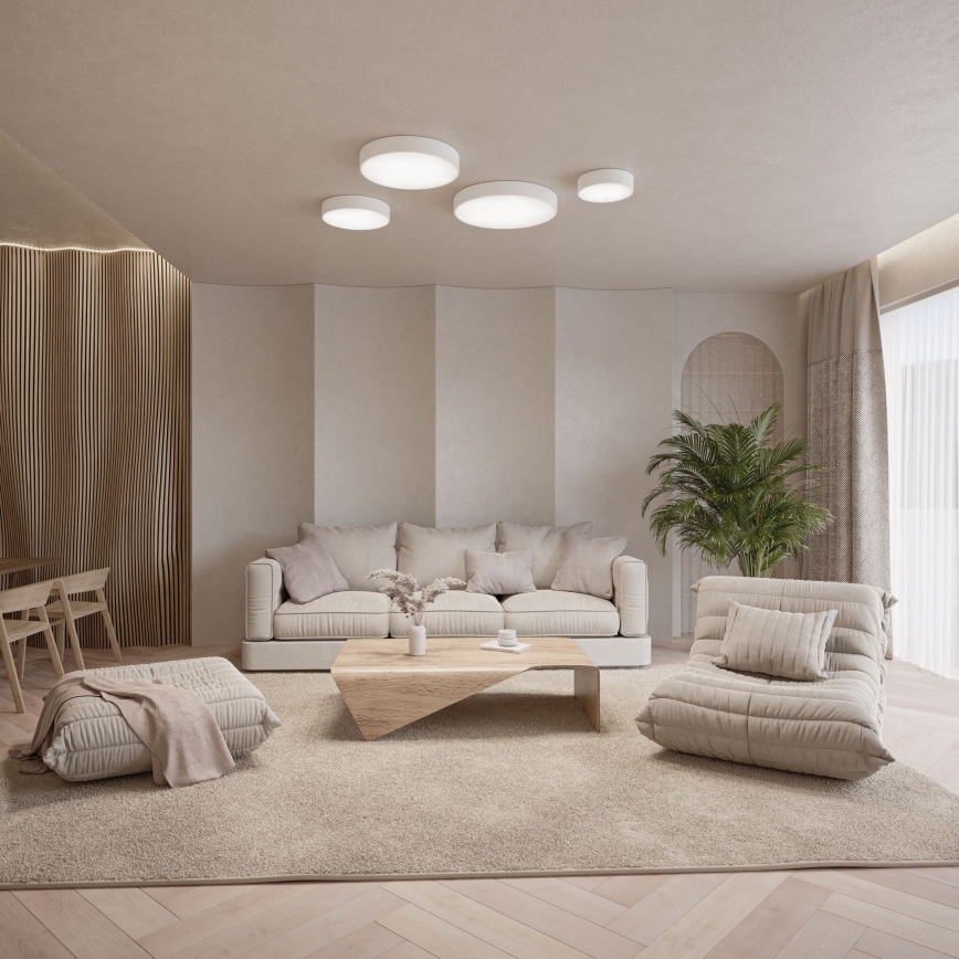 Brilagi - CLARE LED RGBW Dimmable Ceiling Light 1xE27/9W/230V 2700–6500K Ø20 cm Wi-Fi White