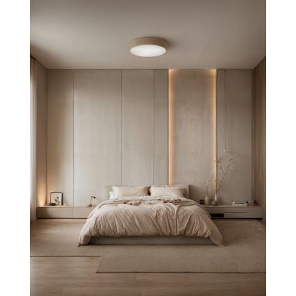 Brilagi - LED RGBW Dimmable Ceiling Light CLARE 4xE27/9W/230V 2700-6500K Ø 50 cm Wi-Fi Beige