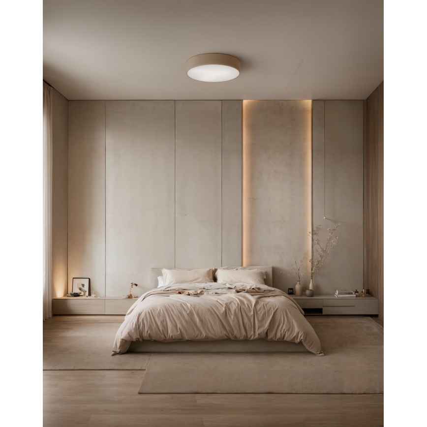 Brilagi - LED RGBW Dimmable Ceiling Light CLARE 4xE27/9W/230V 2700-6500K Ø 50 cm Wi-Fi Beige