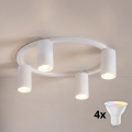 BRILAGI - LED RGBW Dimmable Ceiling Light SELE 4xGU10/6,5W/230V 2700-6500K White