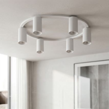 BRILAGI - SELE LED RGBW Dimmable Ceiling Light 6x GU10/6.5W/230V 2700-6500K White + Remote Control