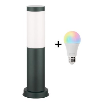 Brilagi - LED RGBW Dimmable Outdoor Lamp 1xE27/9W/230V 2700-6500K IP44 40 cm Anthracite