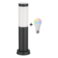 Brilagi - LED RGBW Dimmable Outdoor Lamp 1xE27/9W/230V 2700-6500K IP44 40 cm Black