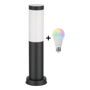 Brilagi - LED RGBW Dimmable Outdoor Lamp 1xE27/9W/230V 2700-6500K IP44 40 cm Black