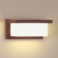 Brilagi - LED RGBW Dimmable Outdoor Wall Light BRICKY 1xE27/15W/230V 2700-6500K IP54 brown