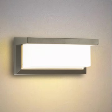 Brilagi - LED RGBW Dimmable outdoor wall light BRICKY 1xE27/15W/230V 2700-6500K IP54 grey