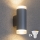 Brilagi - LED RGBW Dimmable Outdoor Wall Light MATERA 2xGU10/4,8W/230V 3000K IP54 gray + remote control