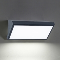 Brilagi - LED RGBW Dimmable Outdoor Wall Light TRIANGLE 1xE27/15W/230V 2700-6500K IP65 Anthracite