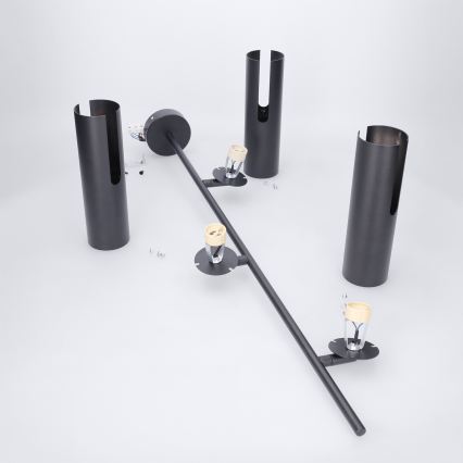 BRILAGI - BRANCH LED RGBW Dimmable Rod Chandelier 3xGU10/6.5W/230V 2700-6500K Black