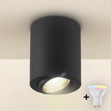 Brilagi - LED RGBW Dimmable Spotlight MIA 1xGU10/30W/230V 3000K Wi-Fi 100x80 mm Black