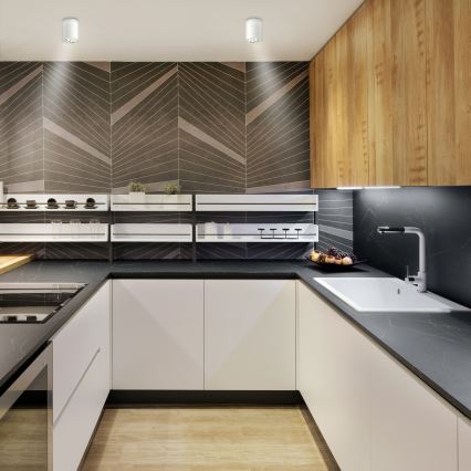 Brilagi - LED RGBW Dimmable Spotlight MIA 1xGU10/6W/230V 3000K 100x80 mm White + Remote Control