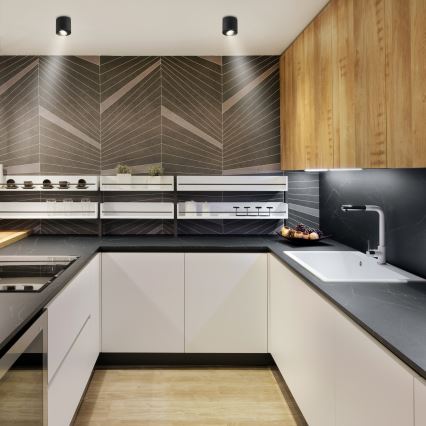 Brilagi - MIA RGBW LED Dimmable Spotlight 1xGU10/6W/230V 3000K 84x80 mm Black + Remote Control