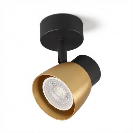 Brilagi - LED RGBW dimmable spotlight NUGGET 1xGU10/4,8W/230V black/gold