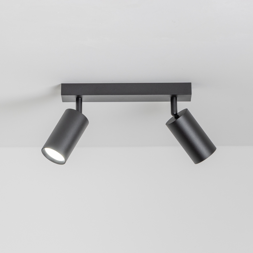 Brilagi - SELE LED RGBW Dimmable Spotlight, 2x GU10 6W (230V), 3000K, Black — Includes Remote Control