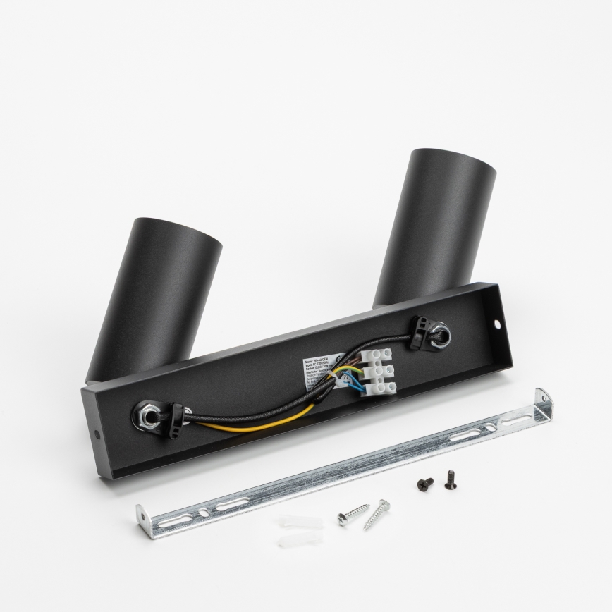 Brilagi - SELE LED RGBW Dimmable Spotlight, 2x GU10 6W (230V), 3000K, Black — Includes Remote Control