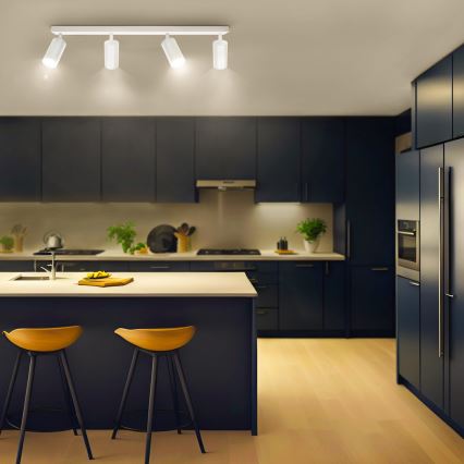 Brilagi - LED RGBW Dimmable spotlight SELE 4xGU10/6W/230V 3000K white + remote control